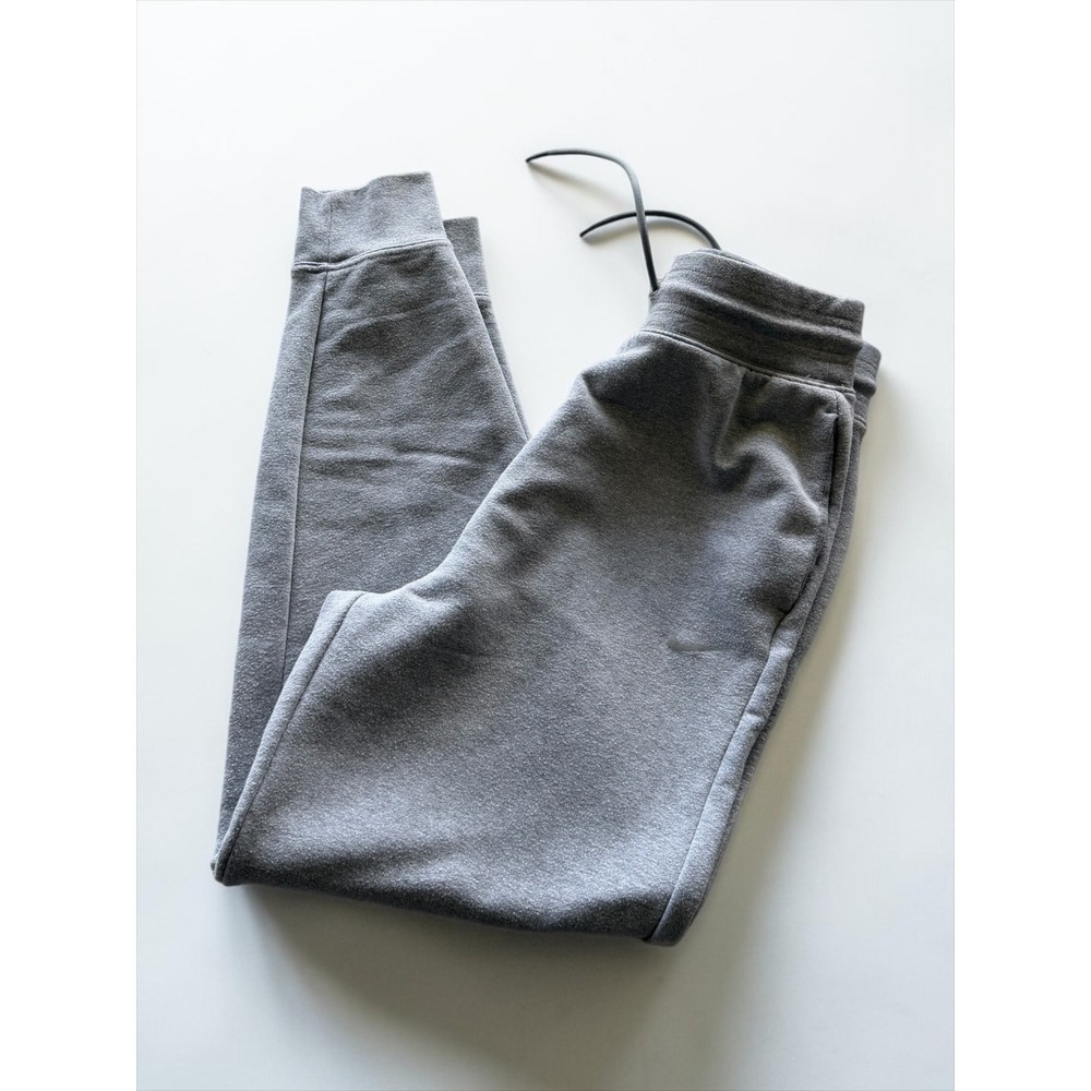 Nike Dri-FIT Womens Jogger Sweatpants Gray Heather Fleece Small